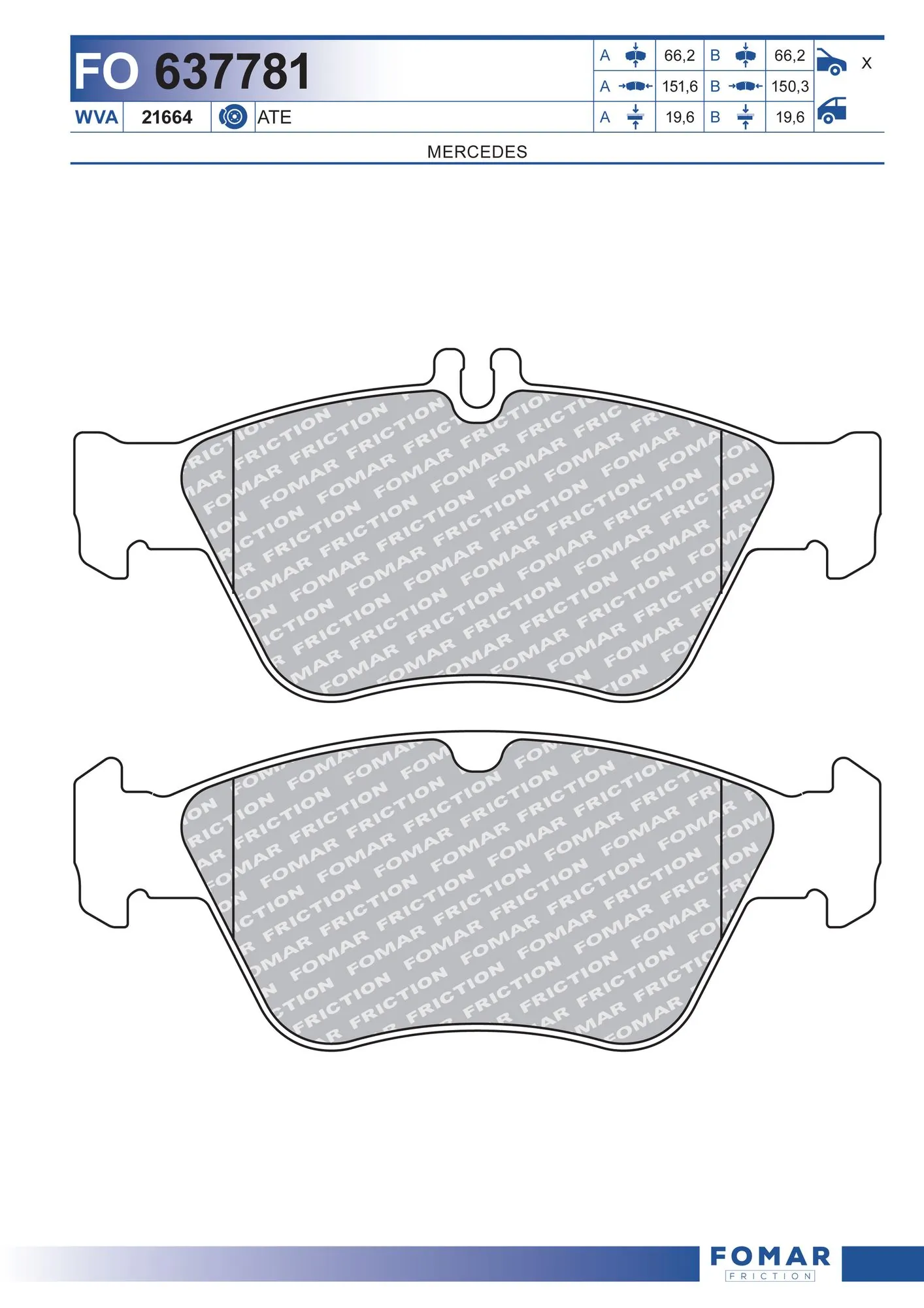 Brake Pad Set, disc brake